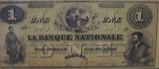 Premier billet de la Banque Nationale, 28 avril 1860